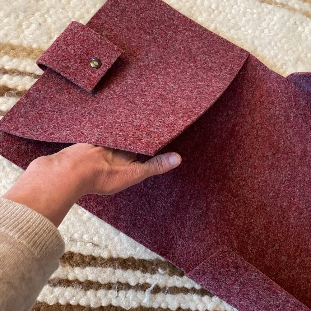 Wool laptop case